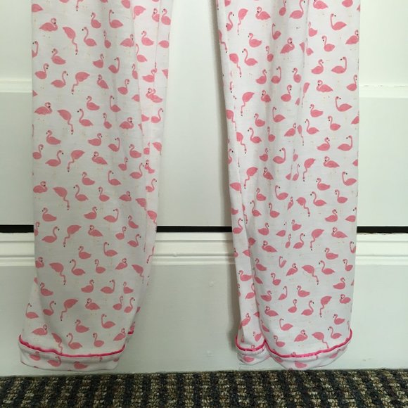 Lands End Girls Lightweight Flamingo Sleep Pants 14 - Picture 3 of 7